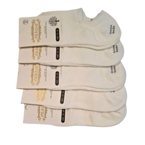 Białe stopki damskie bawełniane 5-pak