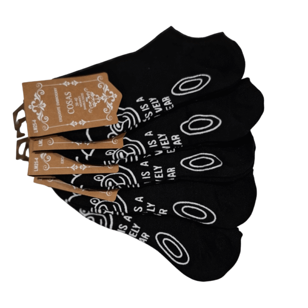 damskie stopki czarne bambusowe