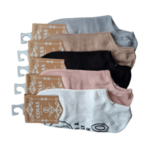 skarpetki bambusowe stopki damskie mix kolorów damskie stopki bambusowe wzór miś