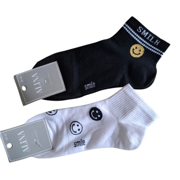 damskie skarpetki stopki smile 5 pak bawełniane zestaw