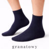 granatowe skarpety męskie wełniane klasyczne