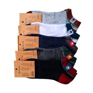 Męskie stopki sportowe bawełniane – 5 par