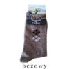 męskie skarpety angora thermo w kolorze beżowym