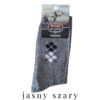 męskie skarpety angora thermo w kolorze jasny szary