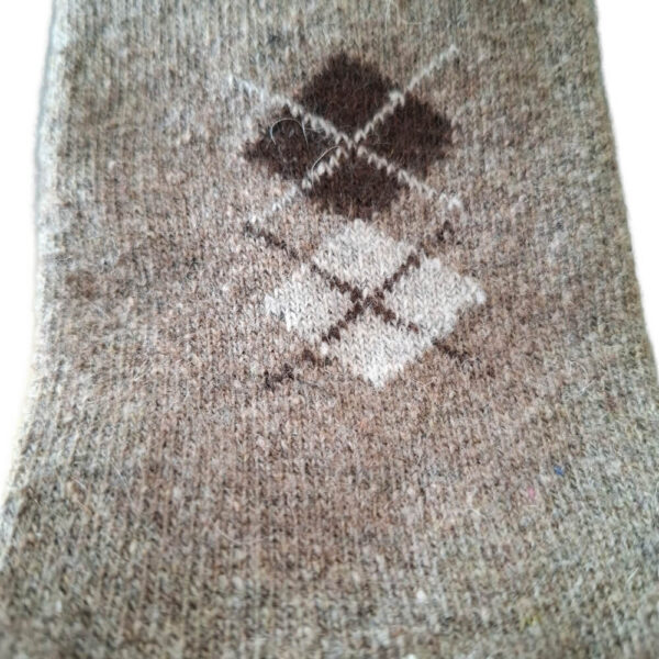 męskie skarpety angora thermo – zbliżenie struktury materiału