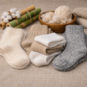 jakie są rodzaje materiałów skarpetek