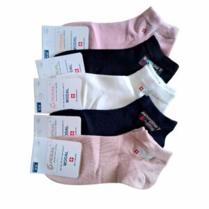 Skarpetki damskie stopki modal 5 par mix kolorów