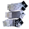 skarpetki damskie bawełniane 5 pak czarno białe 35-38 39-42