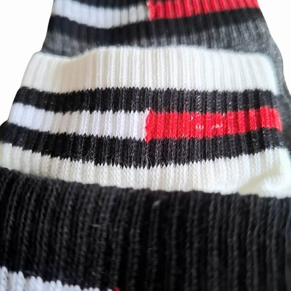 Skarpetki męskie stopki 85% bawełna detal materiału i elastycznego ściągacza