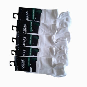 Skarpetki męskie stopki bambusowe 5 par 95% bambus białe