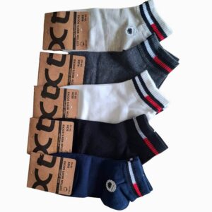 Skarpetki męskie stopki bawełniane 5 par 85% bawełna zestaw kolorów