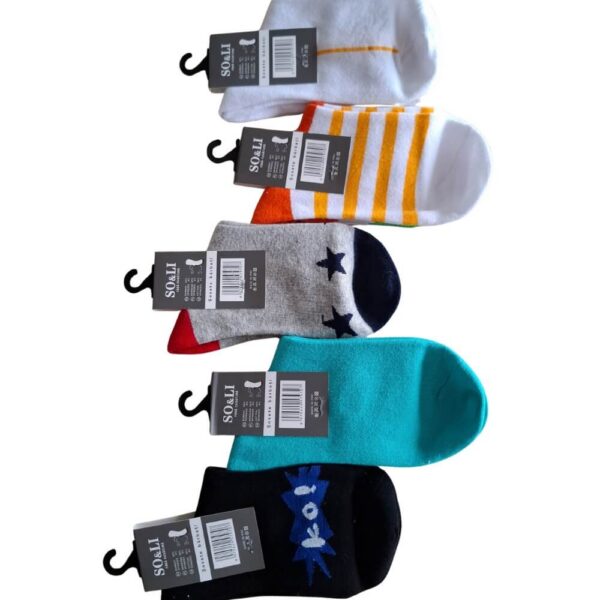 Kolorowe skarpetki młodzieżowe 31-38 zestaw
