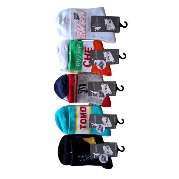 Skarpetki młodzieżowe sportowe 5 par mix kolorów