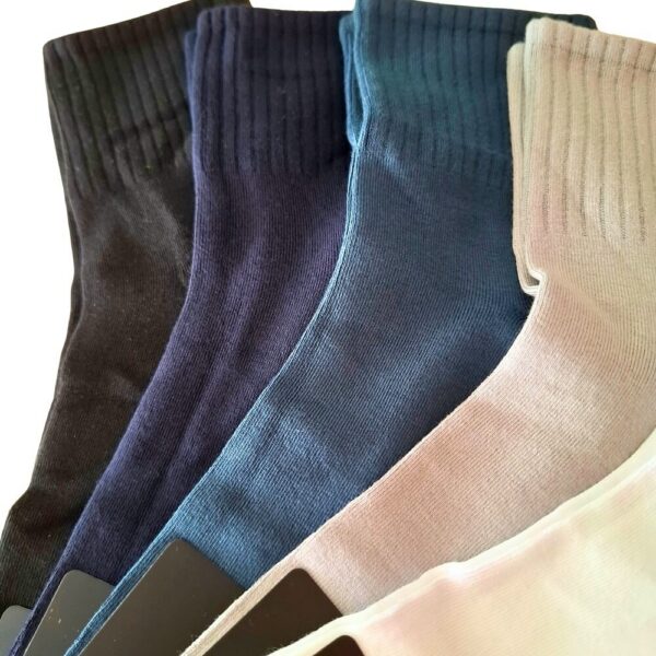 Struktura materiału skarpet męskich bambusowych