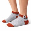 skarpety męskie stopki szare z czerwonym wykończeniem na nodze 5 par