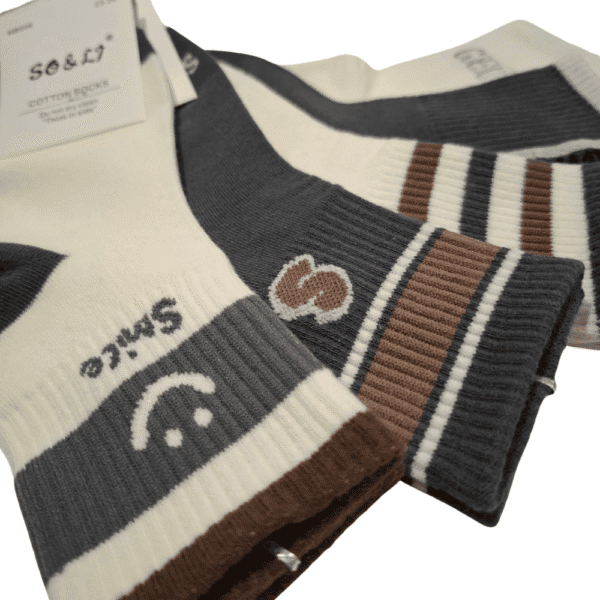 Chłopięce skarpetki wzór i ściągacz