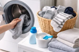 pranie skarpetek w pralce – jak prawidłowo prać skarpetki